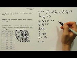 The Dependent t-test (Matched Pair t-Test), Example 139