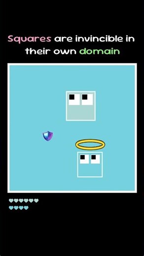 Squares are invincible in their domain #square #simulation #coding #battle #color #1v1
