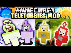 TELETUBBIES MOD 1.16.3 - Minecraft Mod Review Español | Tinky Winky, Dipsy, Lala, Po, Bebé y más...!