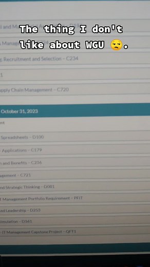 Issues with WGU for IT Management Students