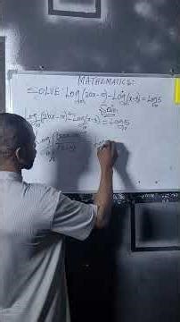 How to solve logarithmic equation ✍️ 💯 #maths #education