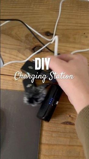 Easy DIY Charging Station! #homeorganization #homeoffice