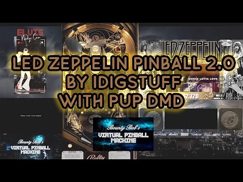 LED ZEPPELIN 2.0 PUP DMD by iDigStuff ,VPX Virtual Pinball