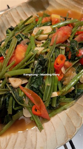 QUICK & EASY Tumis Kangkung (aka Stir Fried Morning Glory) -full recipe in description! #easyrecipe