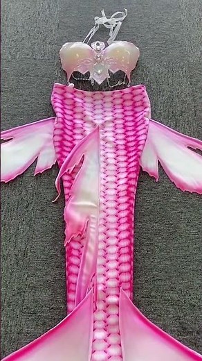 This Peachbeam Pink Mermaid Tail is absolutely stunning! 🌸#mermaid #mermaidtail