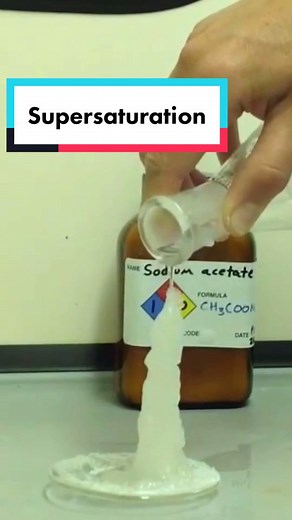 #crystallized #sodiumacetate #supersaturated #learnontiktok #tiktokpartner #homescience #tiktokedu #tiktokteacher #tiktokscience