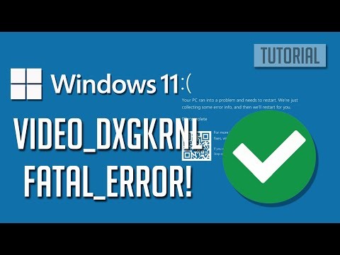 Blue Screen BSOD Blue Screen Error VIDEO_DXGKRNL_FATAL_ERROR On Windows 11 PC [2026 FIX]