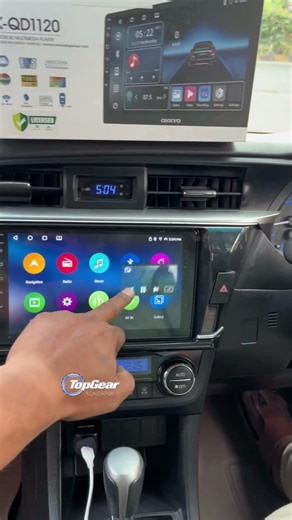 Toyota corolla upgrade music system with CarPlay android auto Done 👍