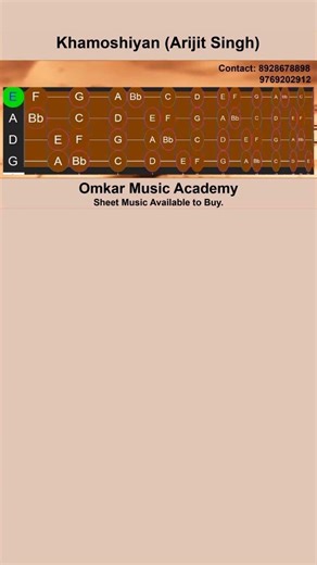 Khamoshiyan (Arijit Singh) Mandolin Tutorial #shorts #bollywoodclassicsongs #mandolin