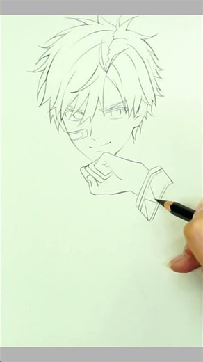 Haruka Sakura Pencil Drawing – Wind Breaker Anime Sketch Tutorial #HarukaSakura #WindBreaker #shorts