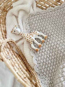 Cozy Textured Crochet Blanket Pattern | Beginner-friendly With Scalloped Border | - Etsy