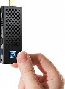 Mini PC Stick Lüfterloser, Intel Atom x5 z8350 8GB DDR3 RAM 128GB eMMc, Windows 10 Pro HDMI Mini Computer PC Stick Plug and Play, unterstützt Dual WiFi 2.4/5G/Bluetooth 4.2/4K HD/USB3.0 für Office