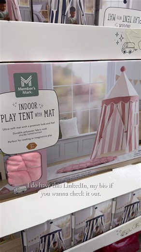New at Sam’s Club 💫 @Sam’s Club These Member’s Mark pop up tents are only $49.98 and come in the cutest pink, blue, and gray options. They even include a soft mat and are recommended for ages 3 . My daughter turns 3 soon, so I’m already gathering a few special things for her birthday morning. This was an instant add to cart 🥹 Link in bio #SamsClubFinds #SamsClub #MembersMark #ToddlerGiftIdeas #GiftIdeasForKids