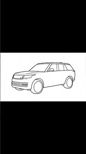 How to draw a RANGE ROVER 2025/ draw land rover step by step