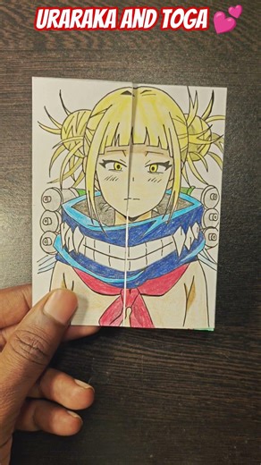 wait for uraraka 🤯 #mha #anime #uraraka #toga #anime #art #shorts