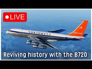 Freeware Boeing B720B | Northwest | Anchorage to Seattle | Studying for the IR | X-Plane 12