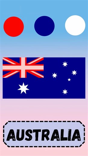 Paint the Flag Australia #cartoonvideo #geography #satisfying #paint #art #cartoon #gaming #painting