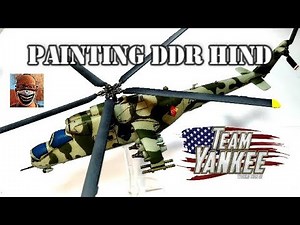 Painting DDR Hind Team Yankee. Soviet
