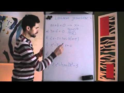 Linearne jednadžbe 01