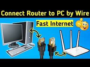Connect Computer to Router with Ethernet Cable | Router to Laptop Cable Connection | Ethernet Cable