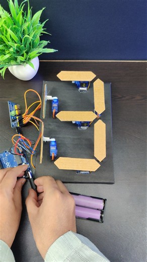 Seven Segment Display|| Arduino Servo Motor #sevensegmentdisplay #servo #arduinoprojects #arduino