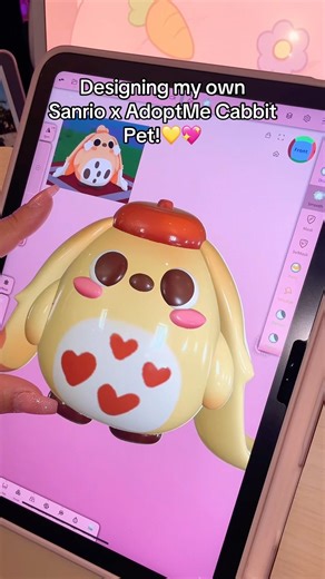 I designed a Sanrio x AdoptMe Pet! #3dprinting #sanrio #adoptme