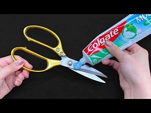 Scissors SHARP as a RAZOR with Just Toothpaste. No Tools, No Hassle!|Clever Tricks