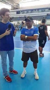 Gael Garcia entrevista Leo Macedo na segunda rodada da Macaé CUP Futsal 2026.