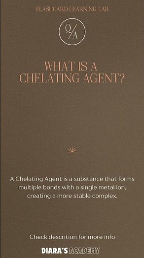 What is a Chelating Agent ‪@Diarasacademy‬