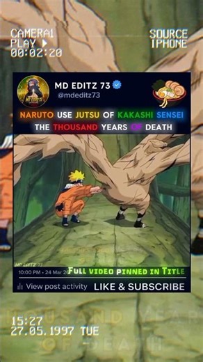 😂 Naruto Uses 1000 Years of Death on Gaara | Funniest Ninja Move Ever