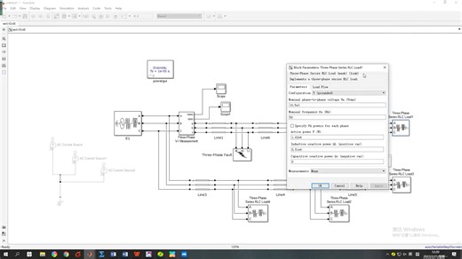 简单配电网故障电流分析matlab/simulink仿真
