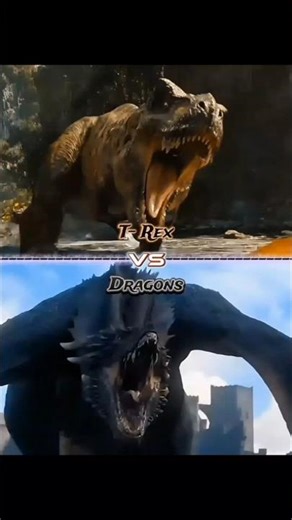 T-Rex Vs Dragons