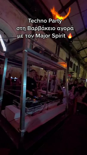 Techno Party στη Βαρβάκειο με τον Major Spirit