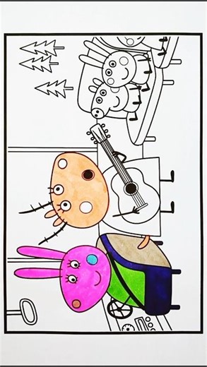 Peppa Pig Coloring Pages for Kids, 373#peppapigdrawing #peppapigcoloring #peppapig