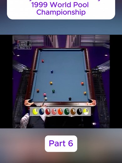 Jimmy White vs Efren Reyes 1999 World Pool Championship (6)#snooker #pool #ronnie