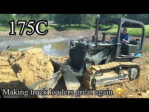 Day 3 pond build fun on the homestead testing out the IH 175C track loader and more ‪@C_CEQUIPMENT‬