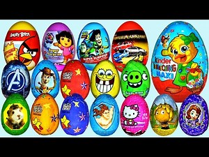 50 Surprise eggs Ну, погоди! Маша и Медведь Kinder Surprise Peppa Pig Dora the Explorer Surprise