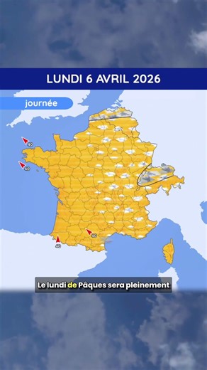 Weather forecast for Sunday 5th to Tuesday 7th April 2026