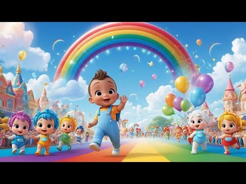 The Magical Rainbow Parade | Fun Color Learning & Joyful Rainbow Adventure for Kids | English