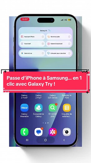 Passez d’iPhone à Samsung facilement avec Galaxy Try