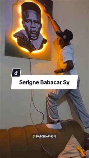 Tableau serigne Babacar Sy Disponible chez Babgraphsn #talibei_cheikh #serignebabacarsy #tableau