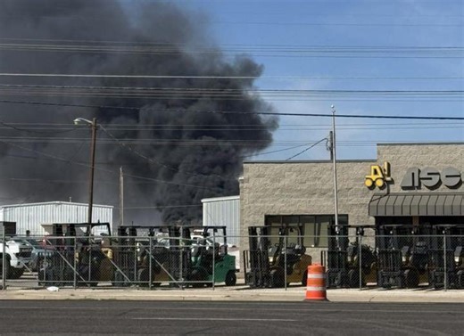 Massive structure fire reported in northwest Odessa