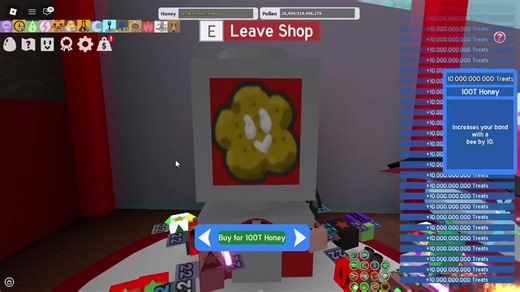 1 minute of buying 100t treats non-stop, no modded #beeswarmsimulatorroblox #beeswarmsimulator #redhive