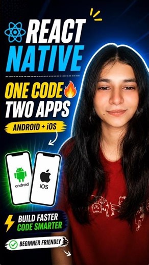 React Native 🔥 One Code, Two Apps 📱‪@A1coderclips‬