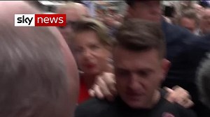 'Political persecution': Robinson interviewed before going to jail