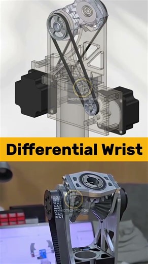 Differential Wrist – Mechanical Design#Engineering #Mechanical #HowItWorks #TechEducation #mechanics