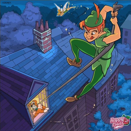 Happy Color Speedpaint: Peter Pan (1953) #disney #peterpan #shorts