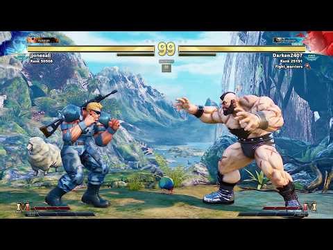 Guile vs Zangief | Street Fighter V Replays