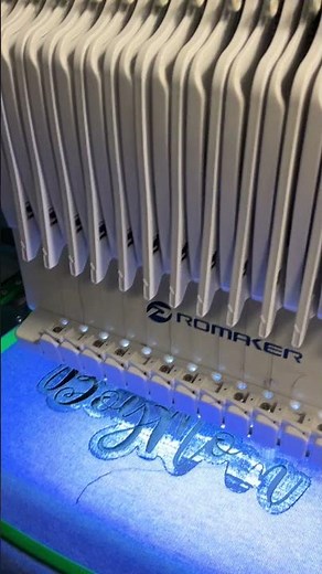 Using my PROMAKER to embroider designs created on embrilliance software