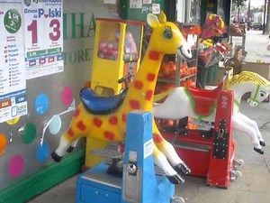 Coin Operated Giraffe Kiddie Ride - Jerry